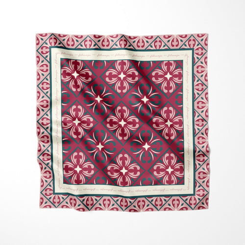 Amber-Foulard 90x90 in 100% seta