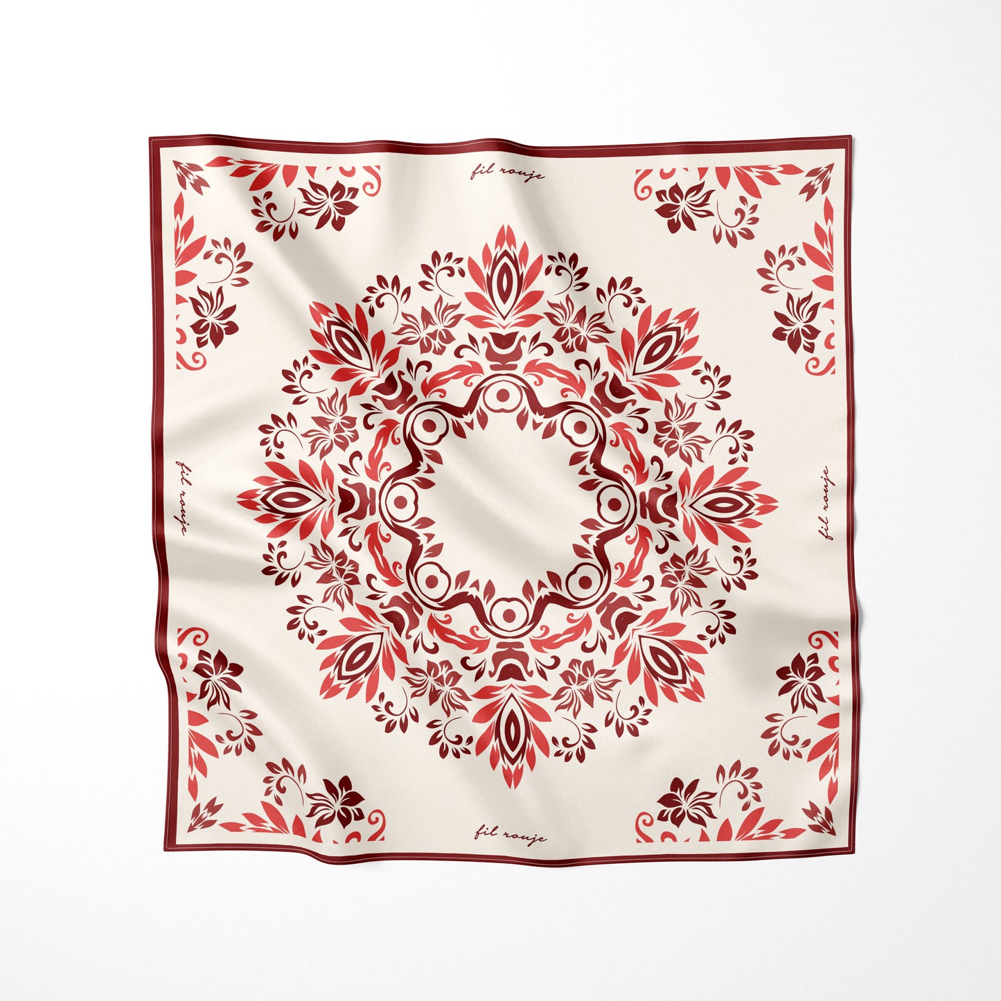 Cara-Foulard 90x90 in 100% seta