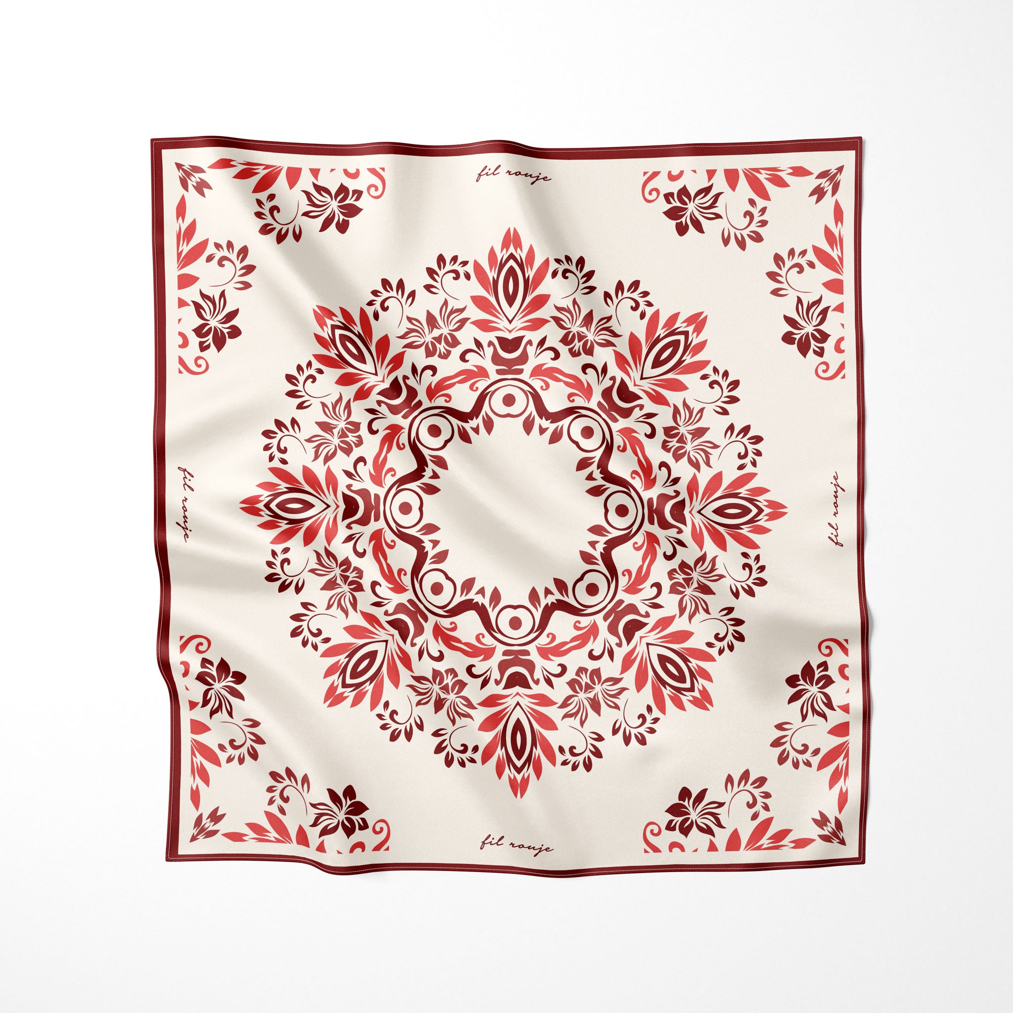 Cara-Foulard 90x90 in 100% seta