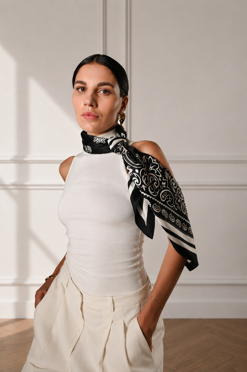 Claire - Foulard 90x90 in 100% seta