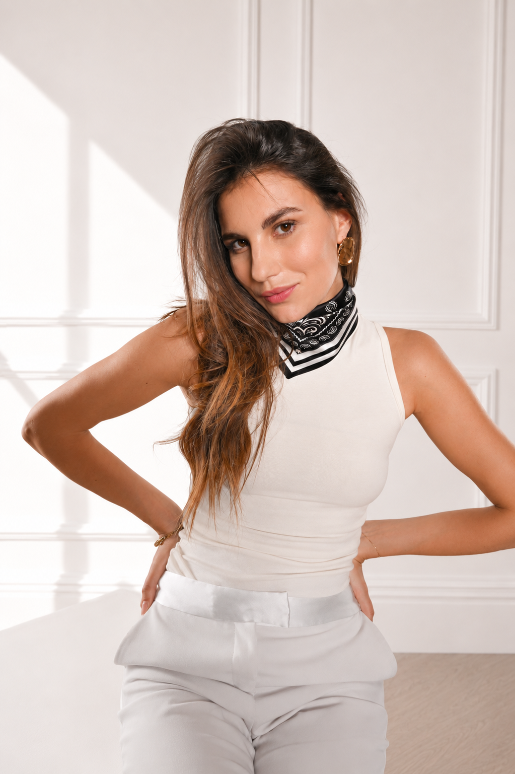 Claire (xs)-Foulard 45x45 in 100% seta