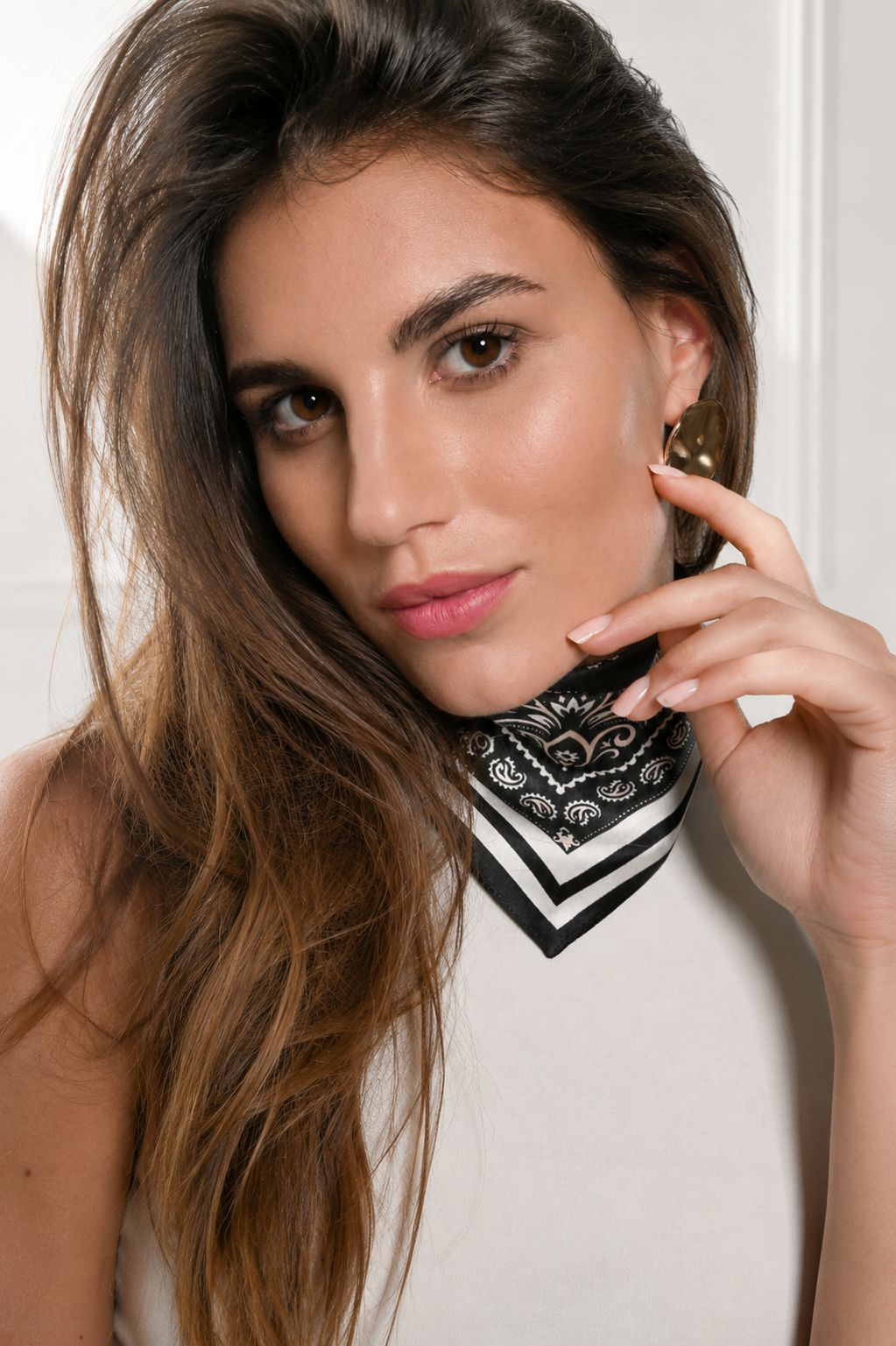 Claire (xs)-Foulard 45x45 in 100% seta