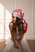 Bianca - Foulard 90x90 in 100% seta