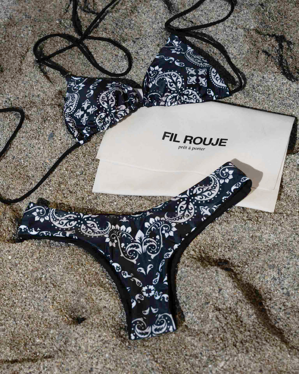 PORTOFINO - Costume bikini reversibile fantasia