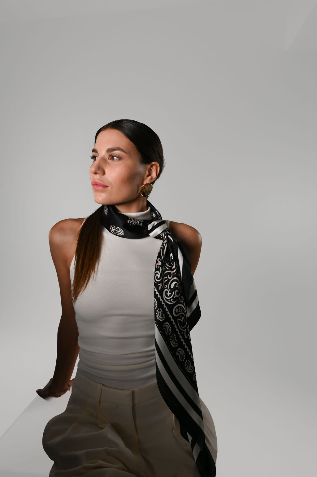 Claire - Foulard 90x90 in 100% seta