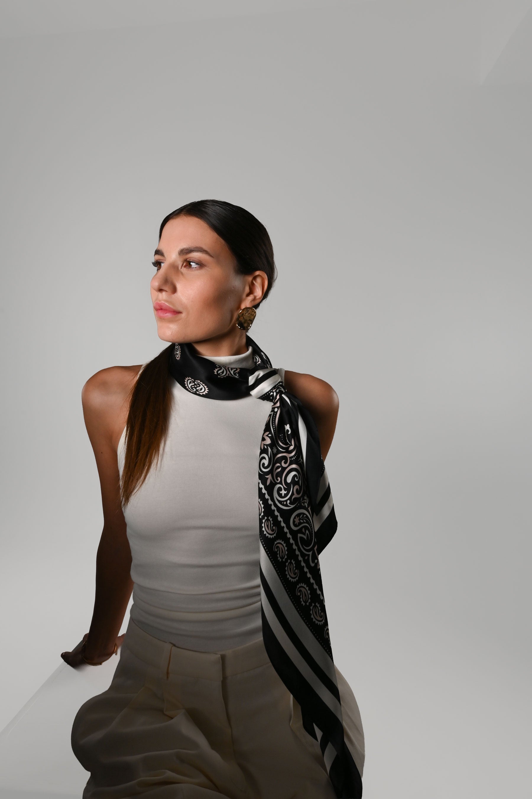 Claire - Foulard 90x90 in 100% seta