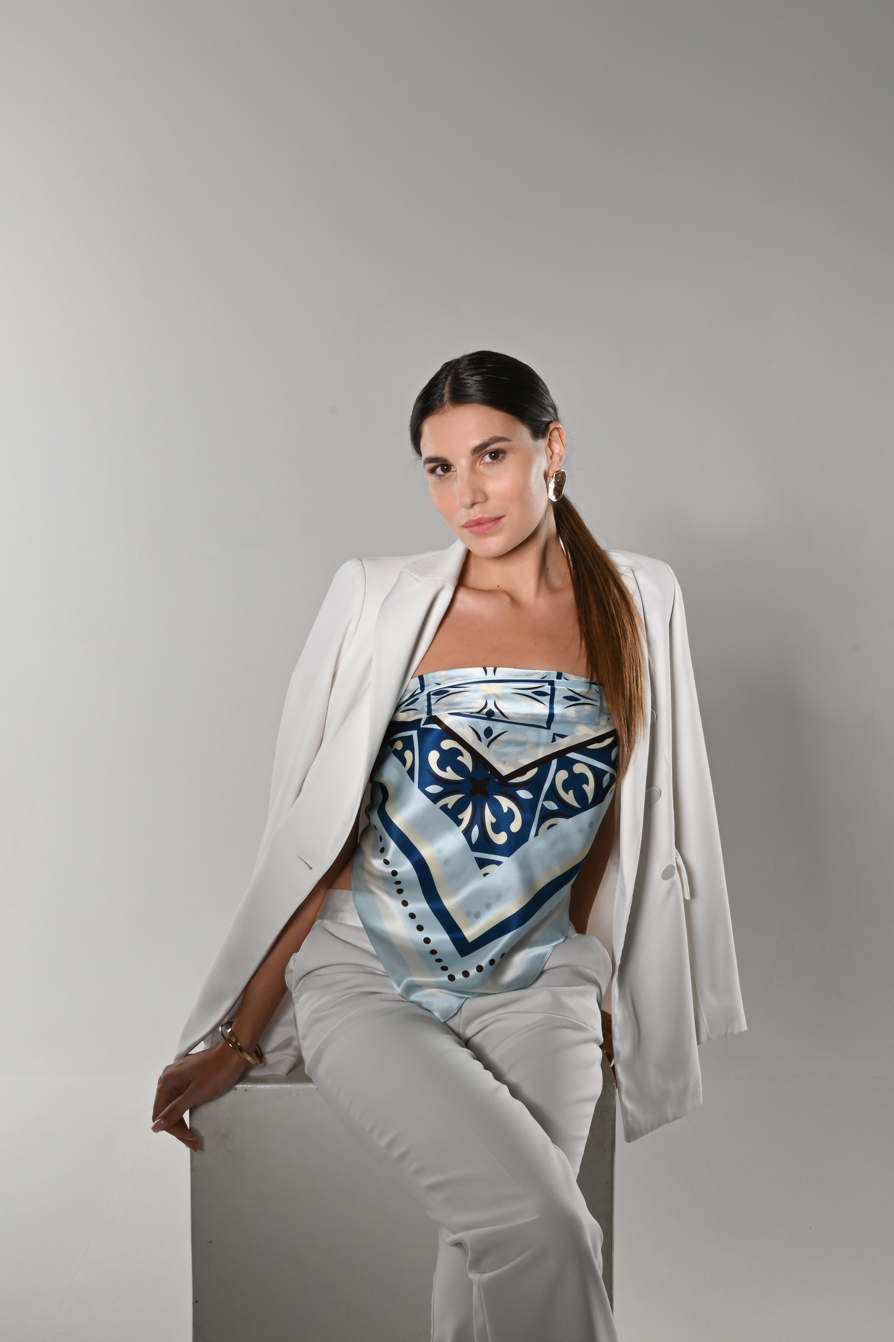 Camille - Foulard 90x90 in 100% seta