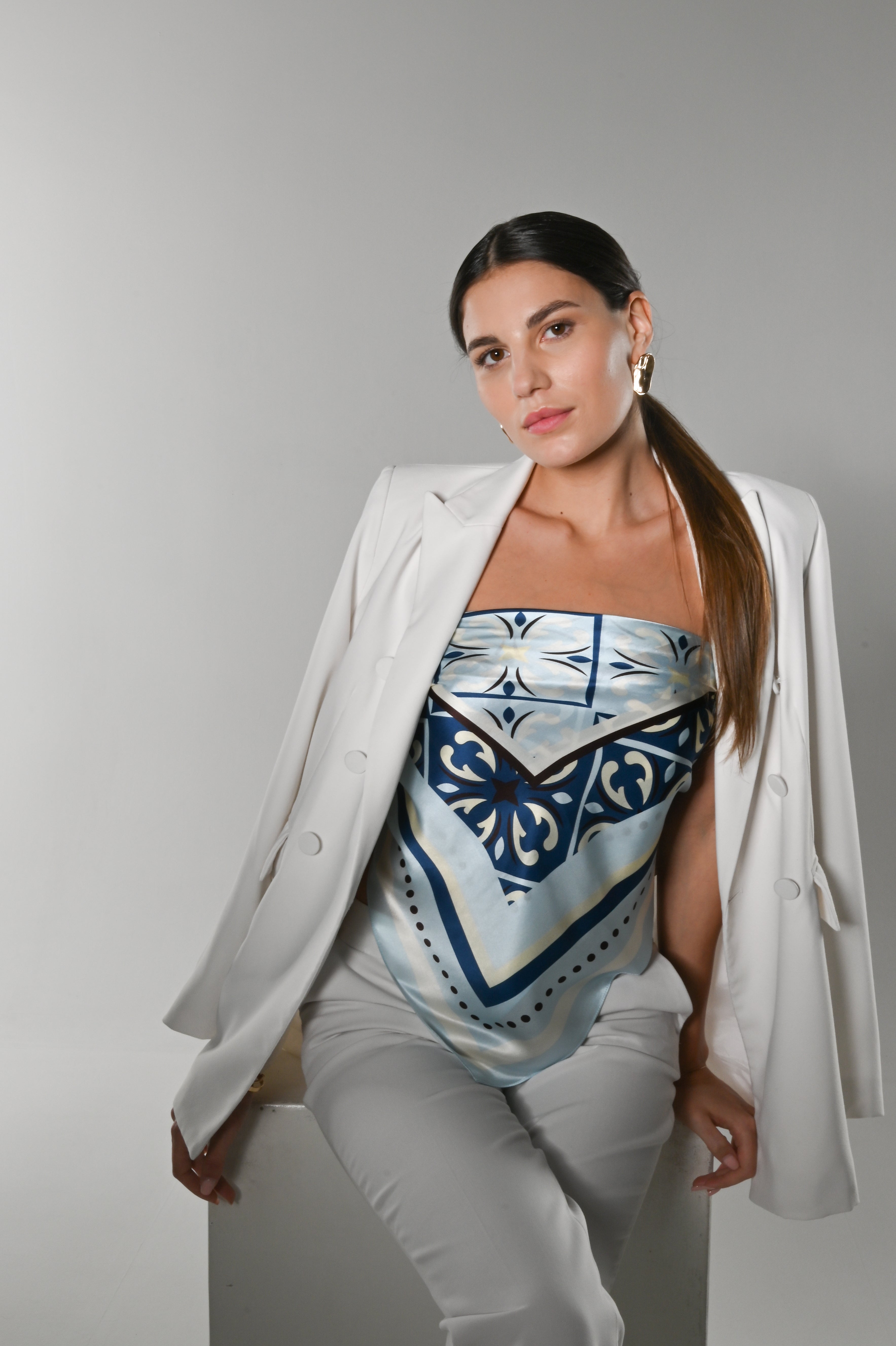 Camille - Foulard 90x90 in 100% seta