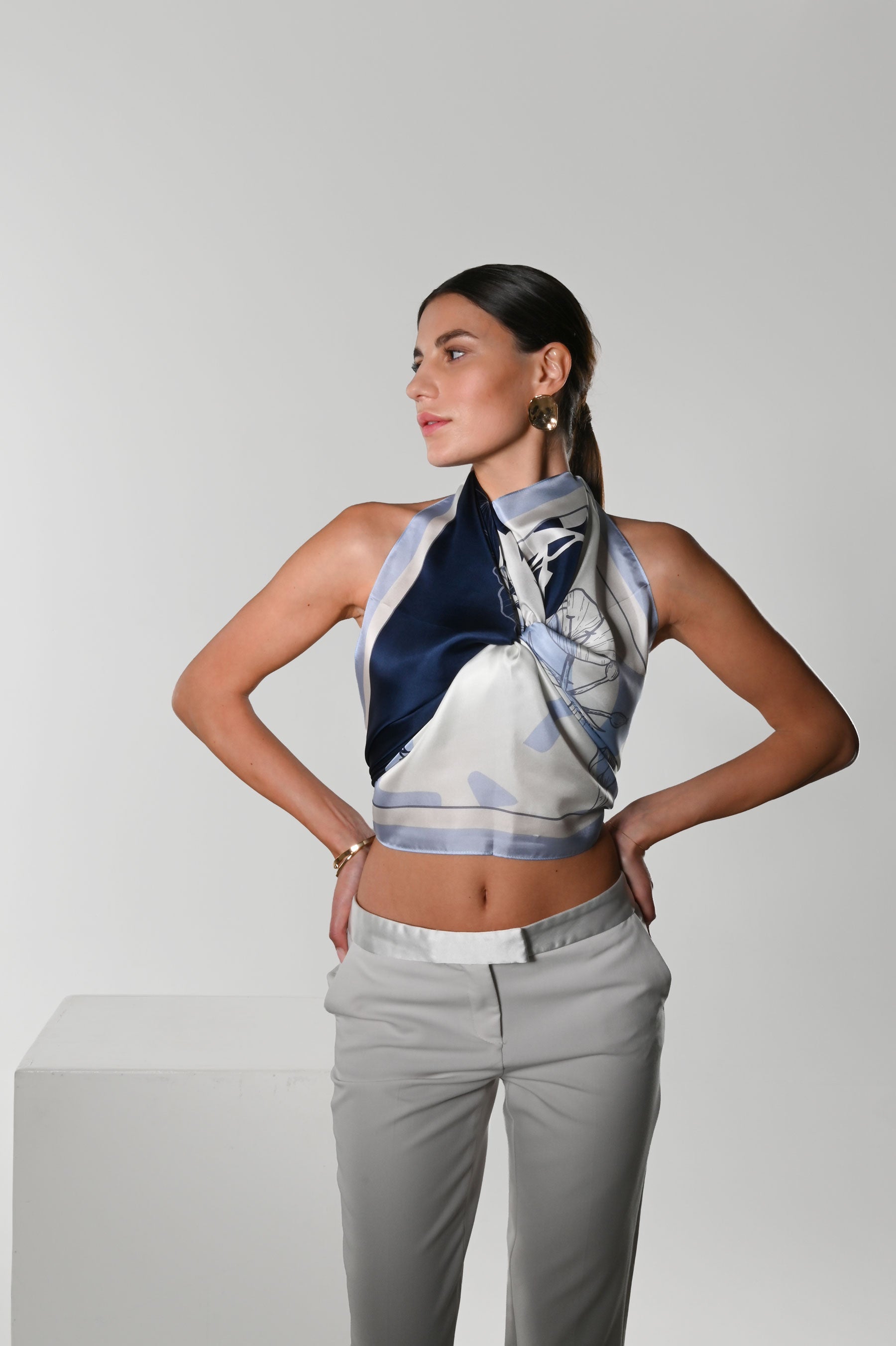 Kim-Foulard 90x90 in 100% seta