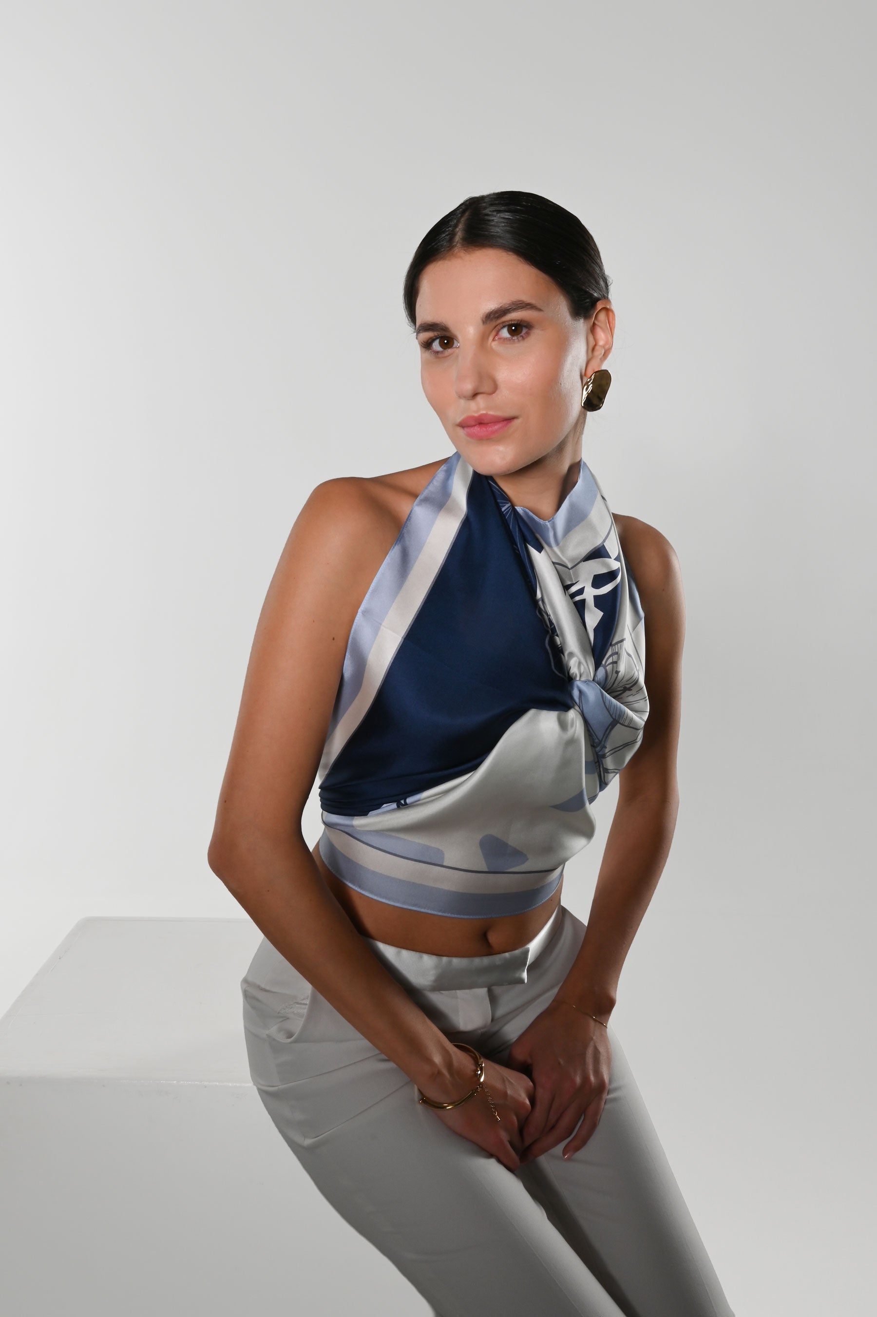Kim-Foulard 90x90 in 100% seta