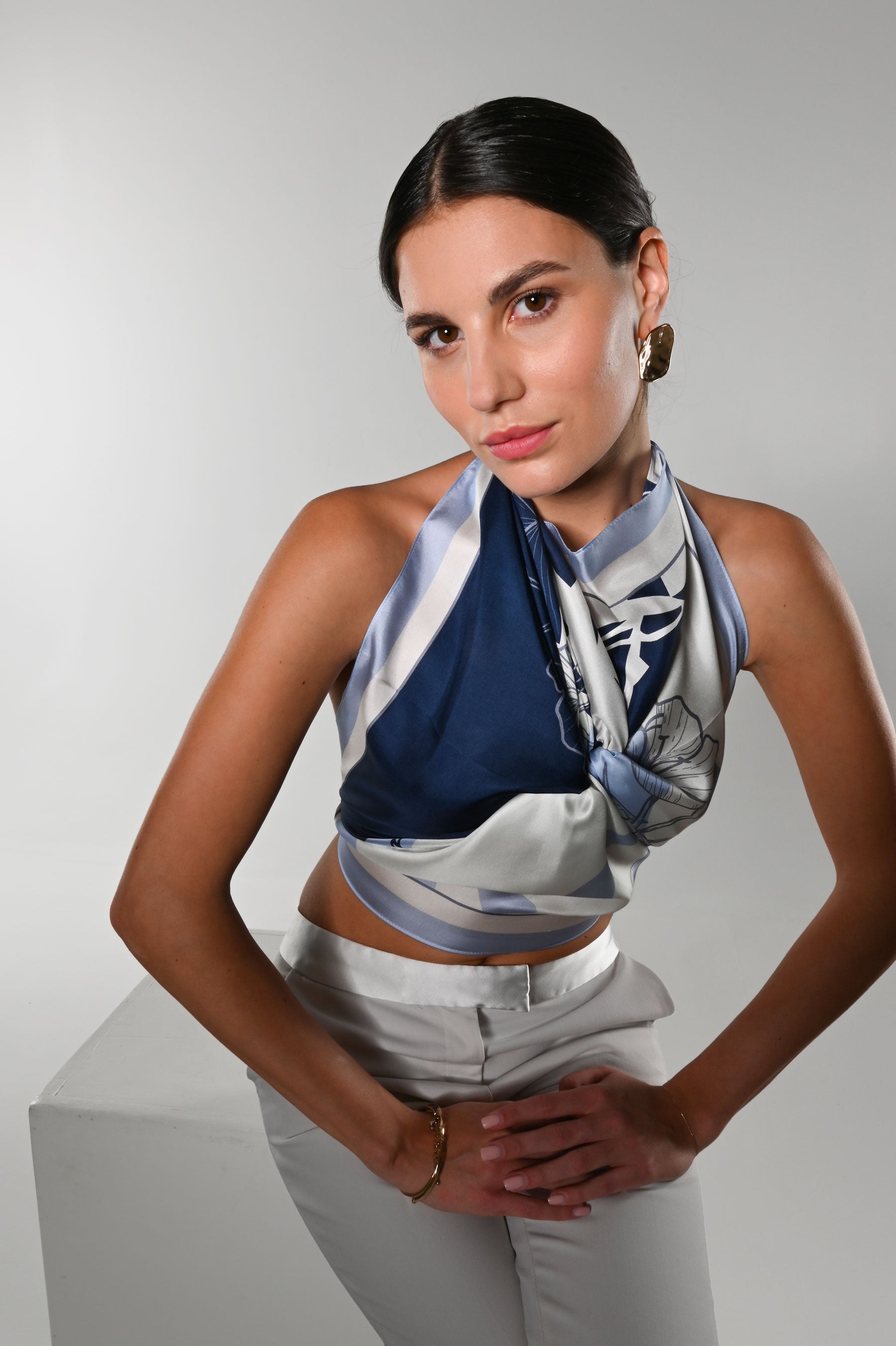 Kim-Foulard 90x90 in 100% seta
