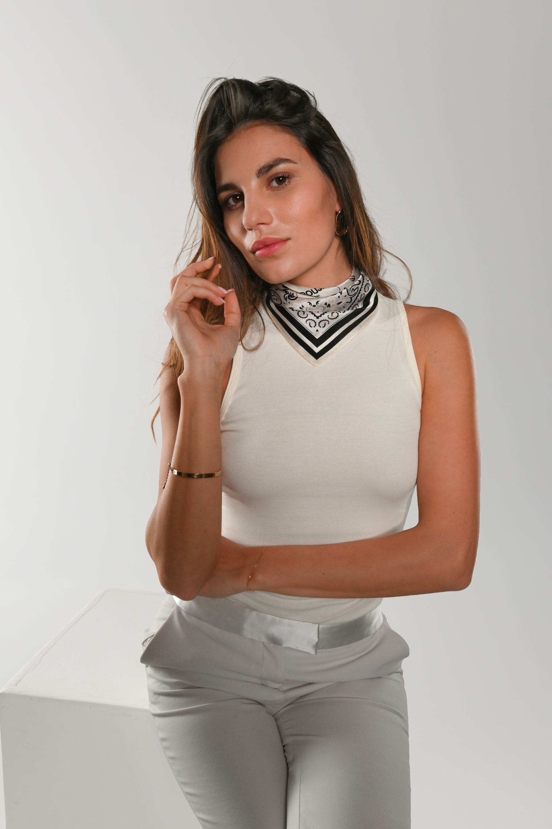 Eva (xs)-Foulard 45x45 in 100% seta
