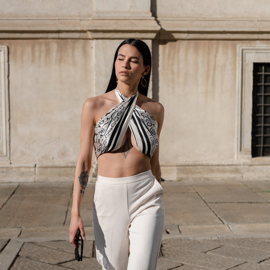 CAPRICORNO - Foulard 90x90 in 100% seta