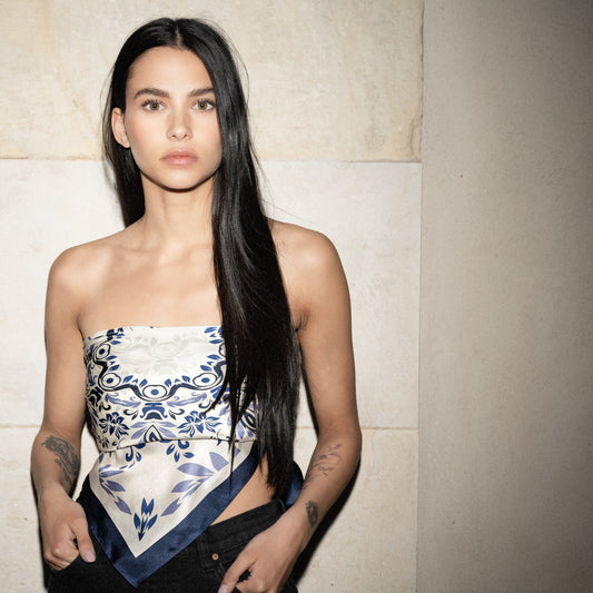 Taylor-Foulard 90x90 in 100% seta