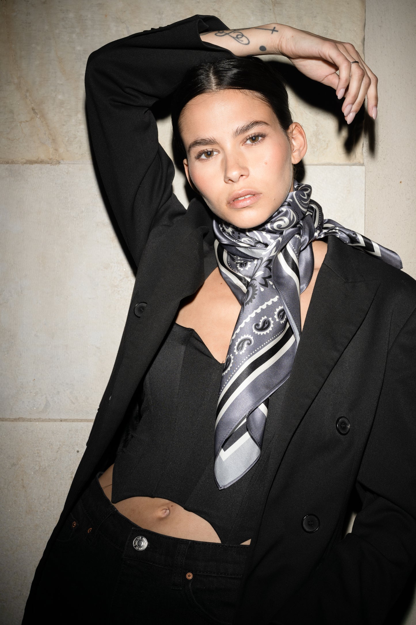 Charlie - Foulard 90x90 in 100% seta