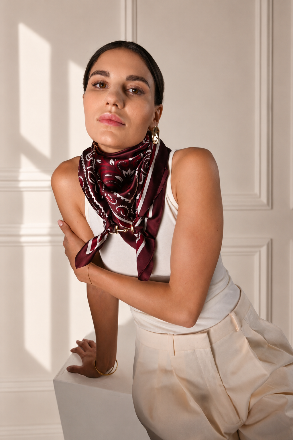 Essie-Foulard 90x90 in 100% seta