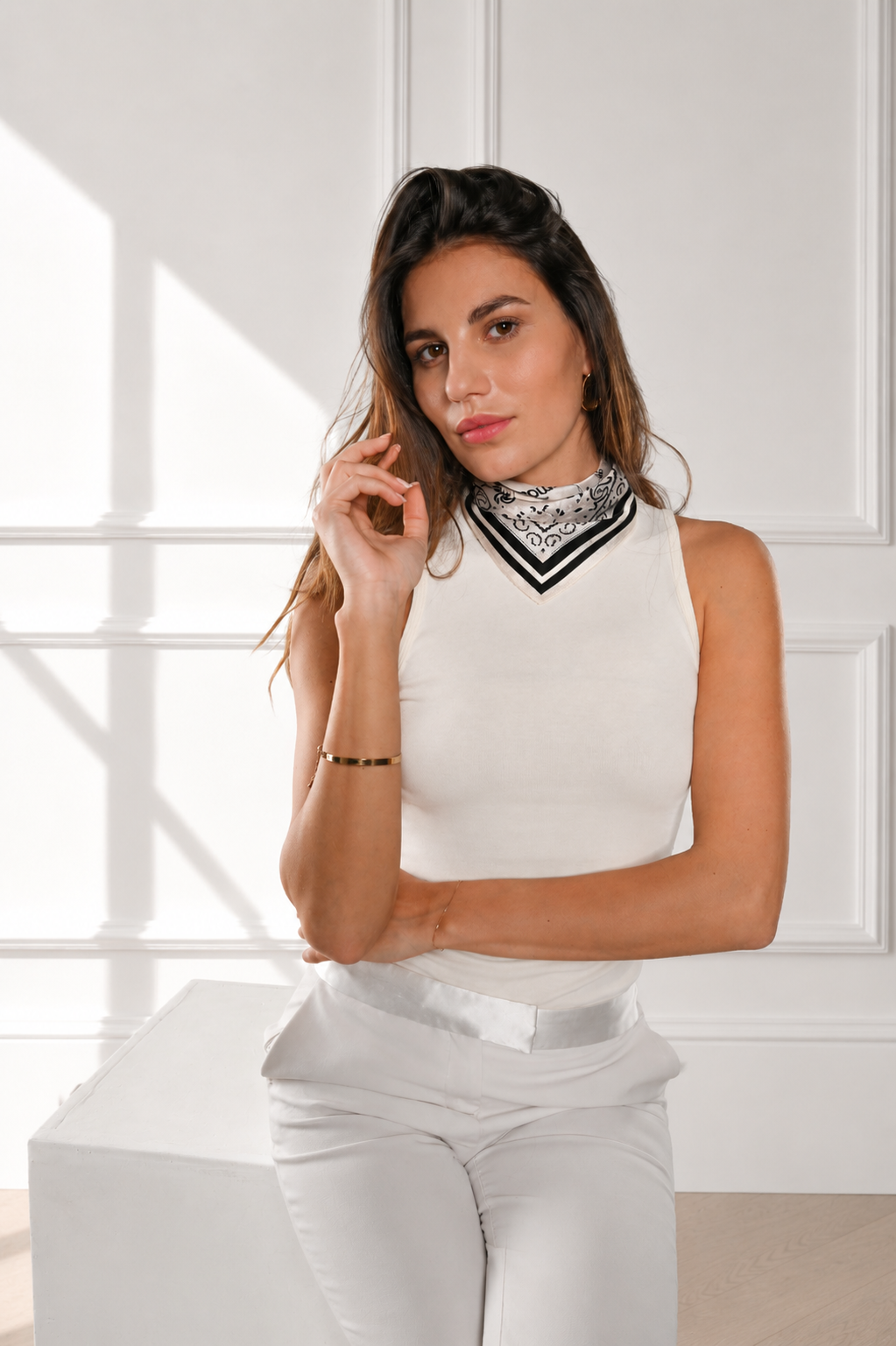 Eva (xs)-Foulard 45x45 in 100% seta