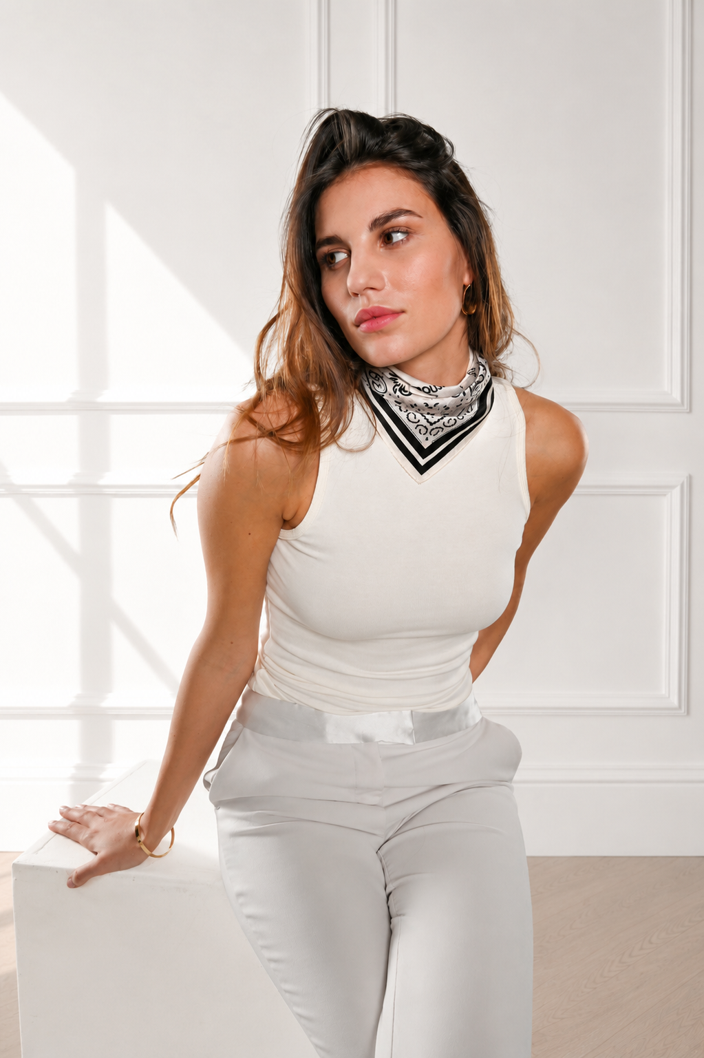 Eva (xs)-Foulard 45x45 in 100% seta