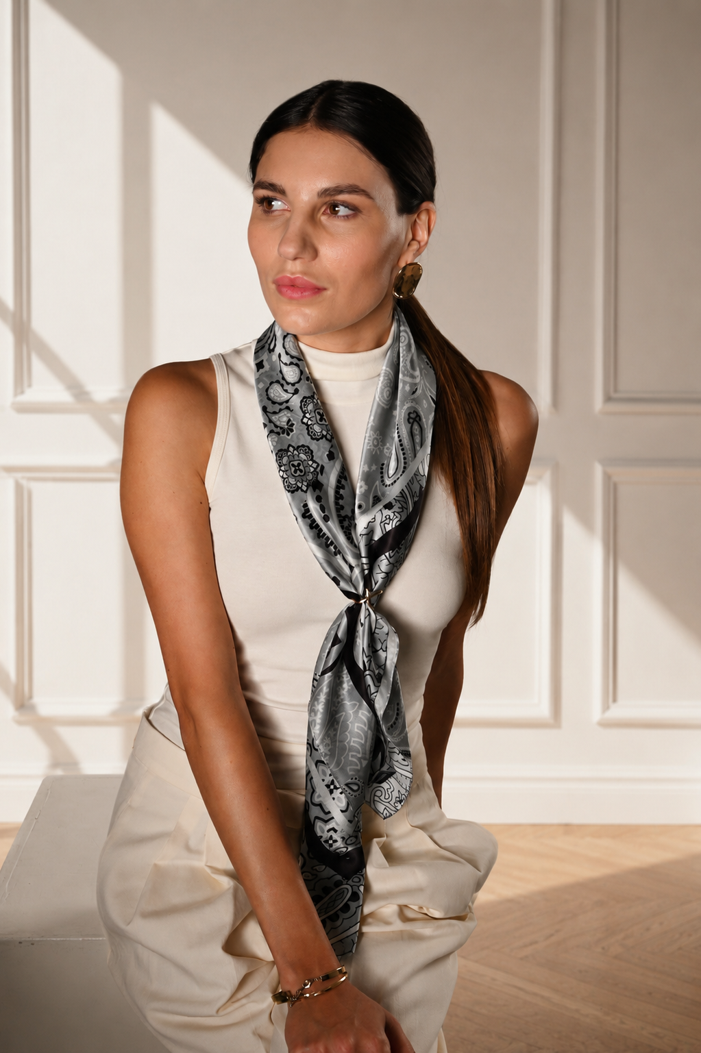 Lou - Foulard 90x90 in 100% seta