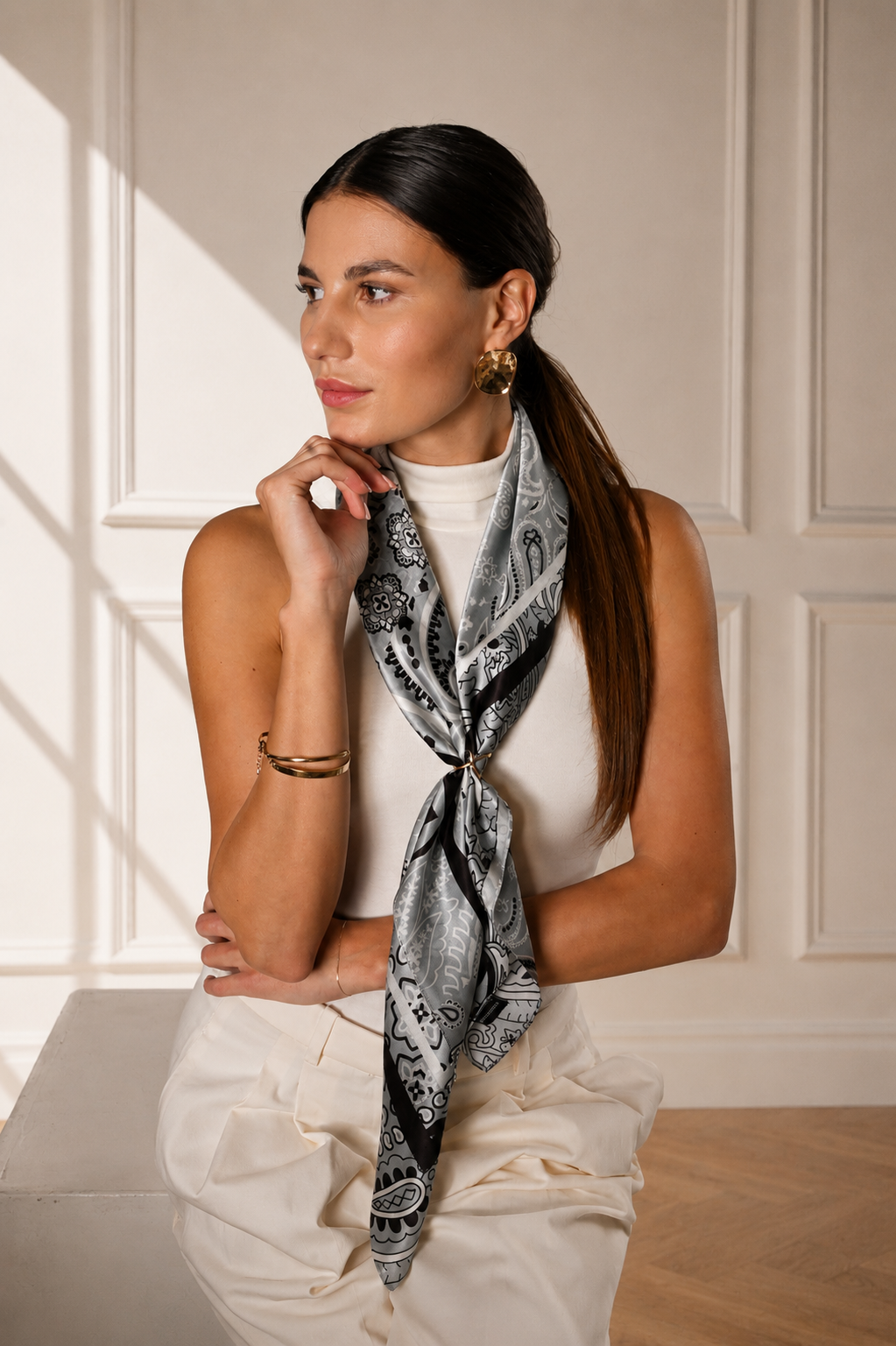 Lou - Foulard 90x90 in 100% seta