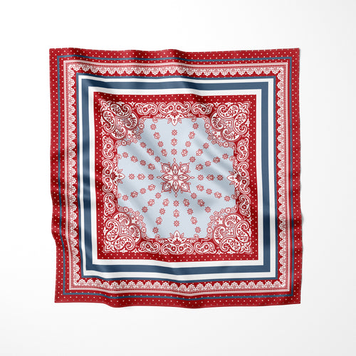 Bianca - Foulard 90x90 in 100% seta