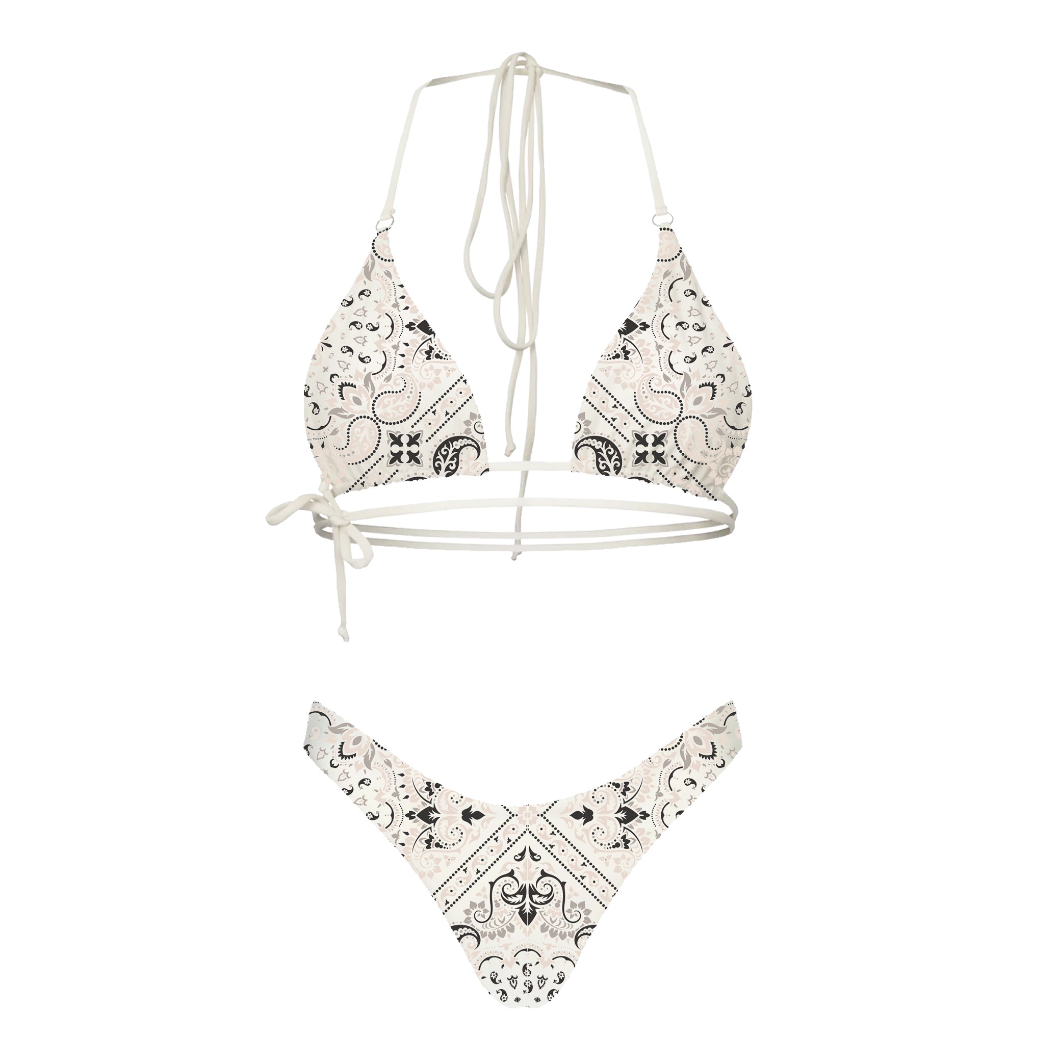 CAPRI - Costume bikini reversibile fantasia