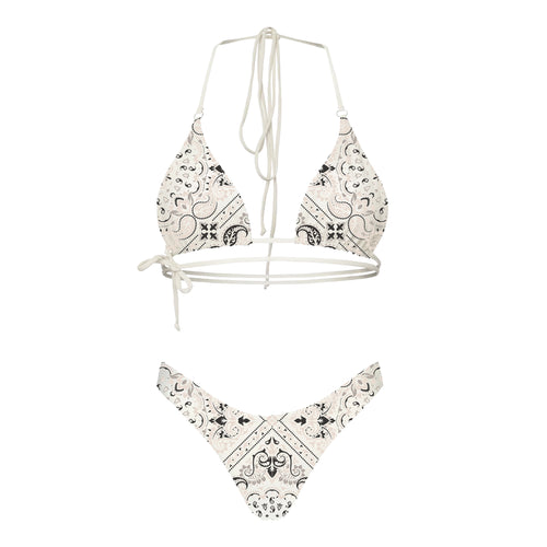 CAPRI - Costume bikini reversibile fantasia