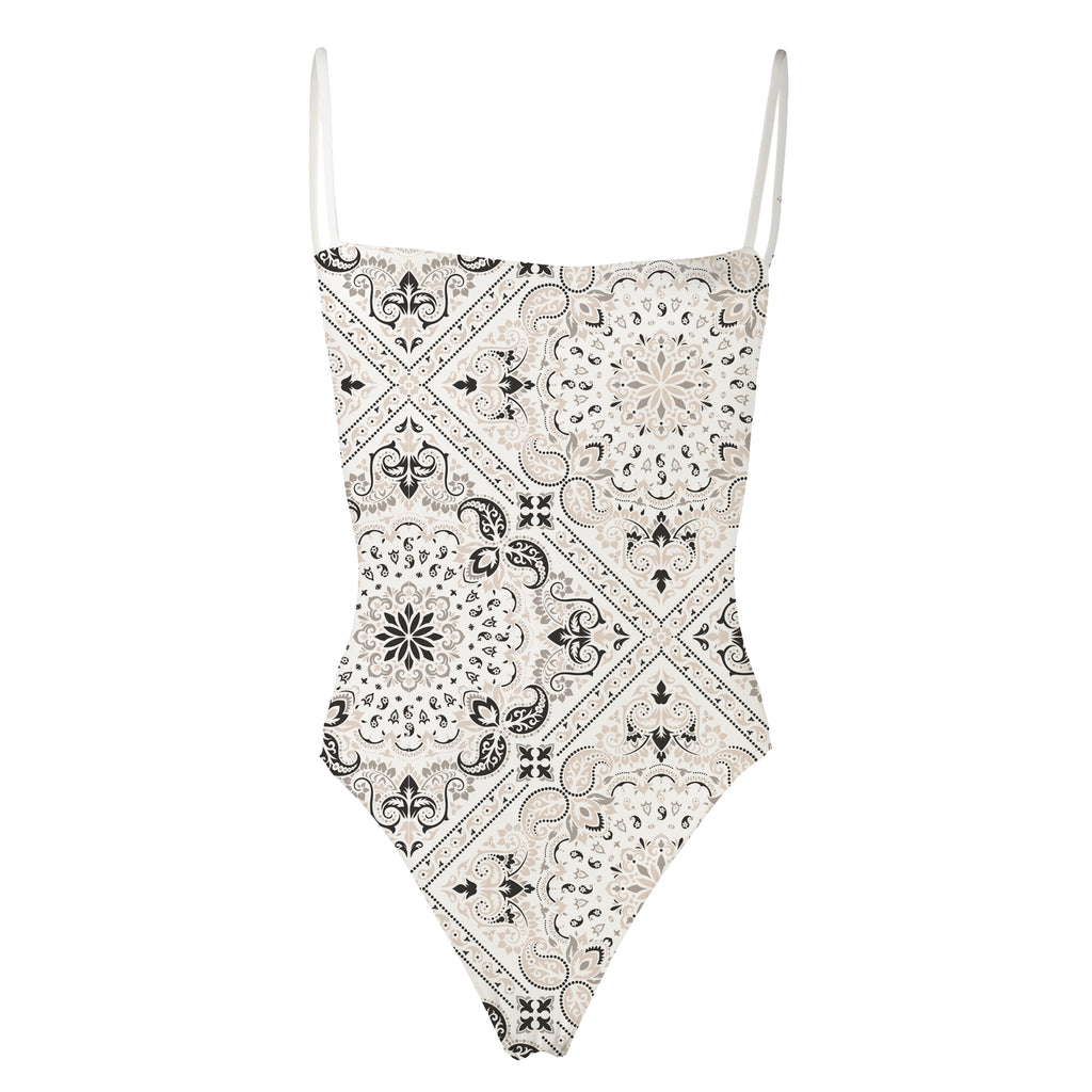 CAPRI - Costume intero reversibile fantasia