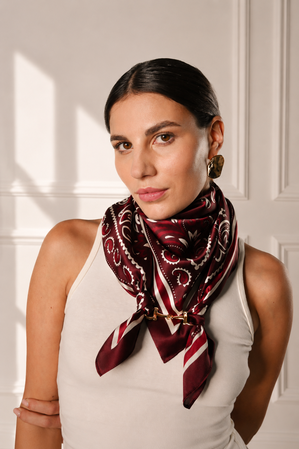 Essie-Foulard 90x90 in 100% seta