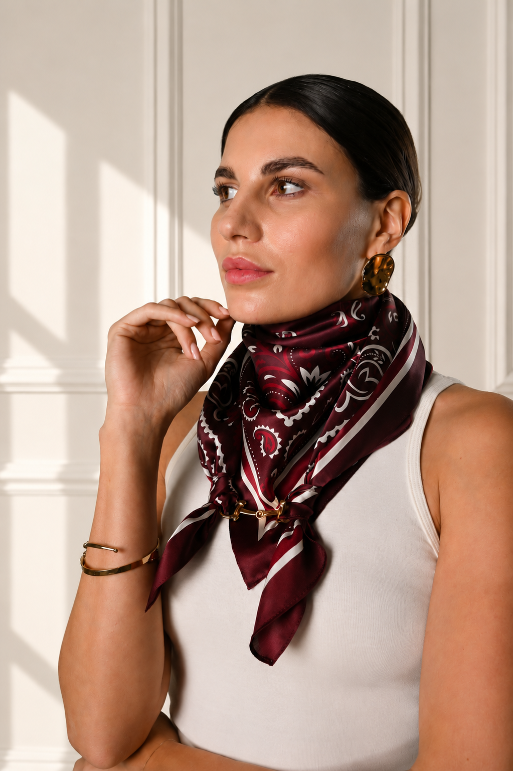 Essie-Foulard 90x90 in 100% seta