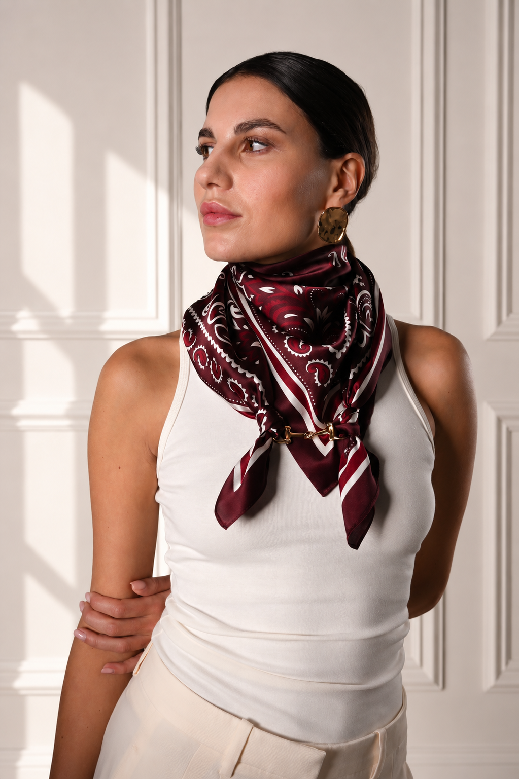 Essie-Foulard 90x90 in 100% seta